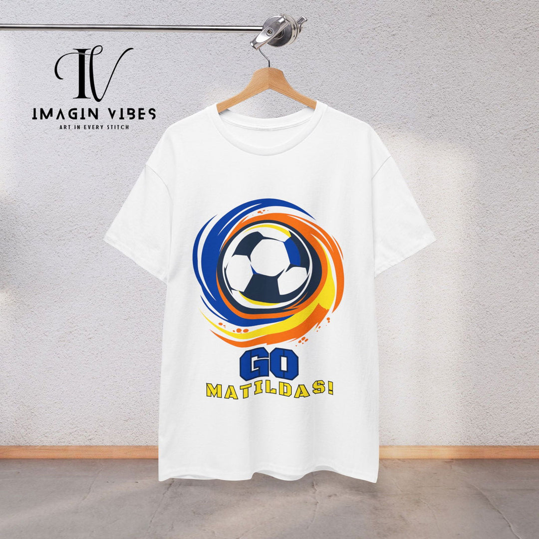 Show Your Matildas Pride! Australia Soccer Tee T-Shirt Printify White S