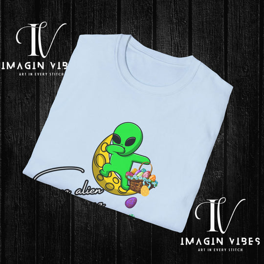 Some Alien Easter Egg T-shirt - Encounters Down Under Podcast Double Side Print T-shirt - Easter Egg UFO - Podcast Tee - Imagin Vibes - 