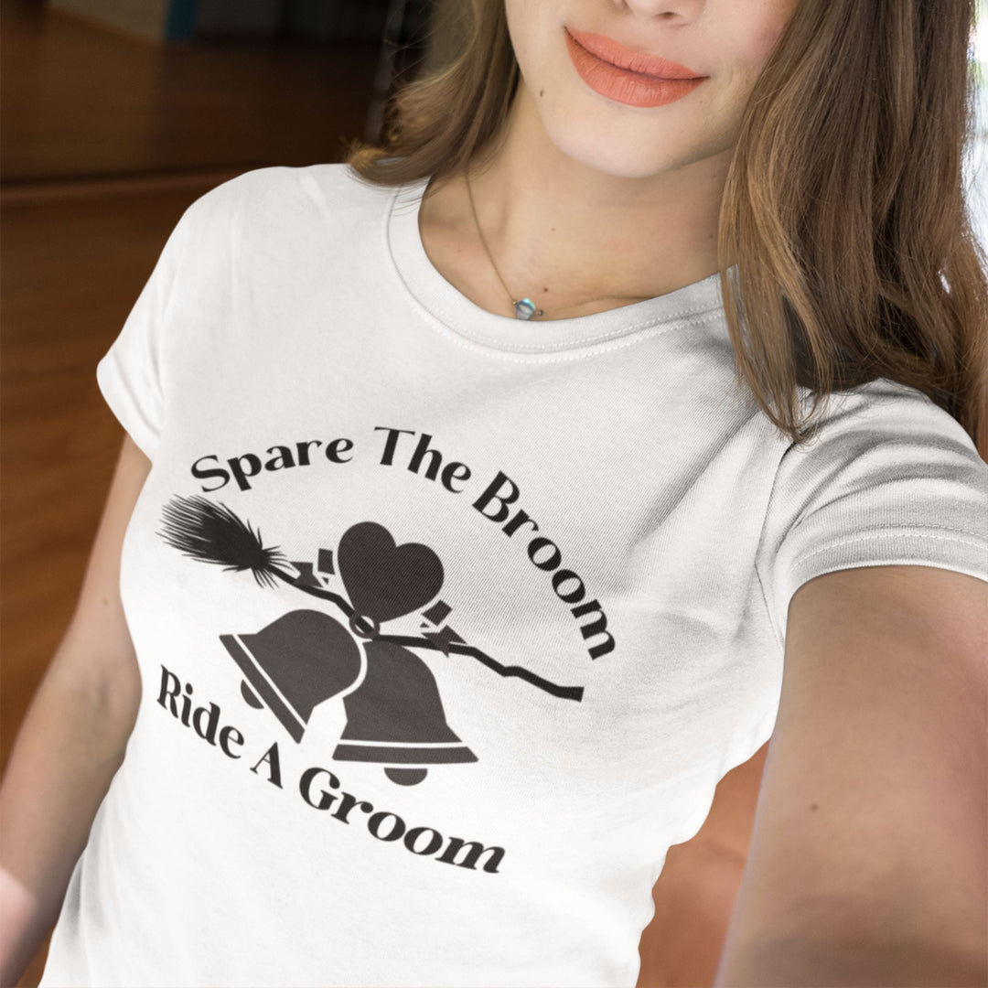 Spare The Broom Ride A Groom T-shirt
