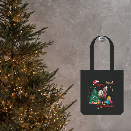 Spreading Holiday Cheer: "Appy Christmas" Appaloosa Tote Bag - Imagin Vibes - 