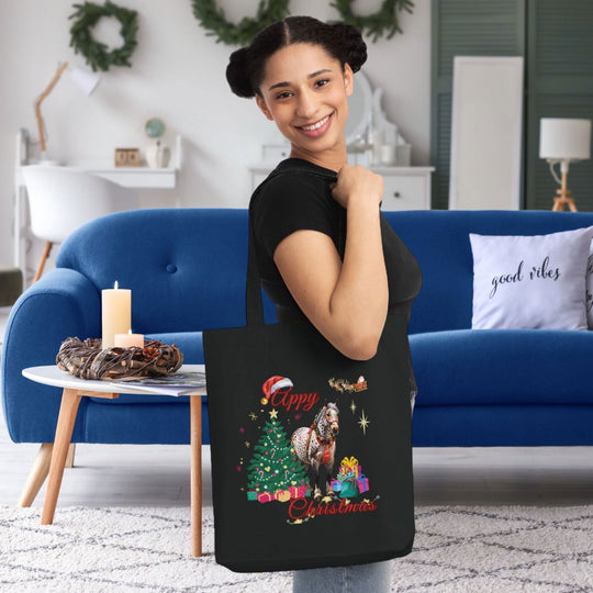 Spreading Holiday Cheer: "Appy Christmas" Appaloosa Tote Bag - Imagin Vibes - 