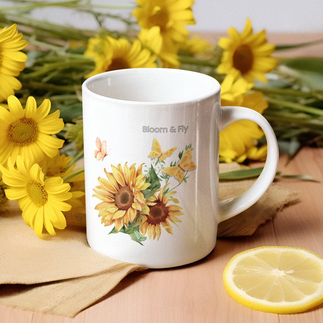 Sunflower Mug Mug Printify