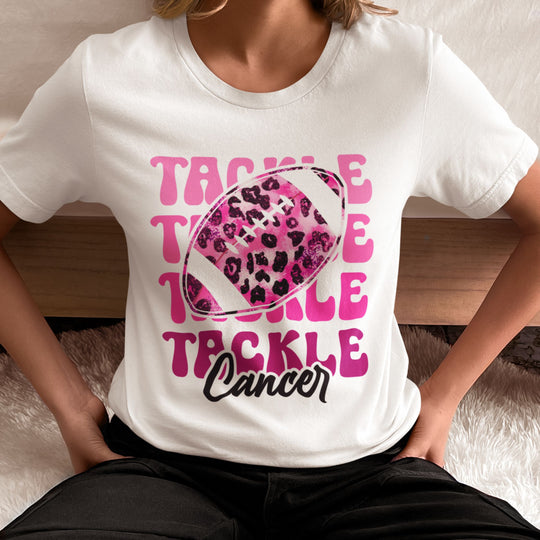 Tackle Breast Cancer Football T-Shirt