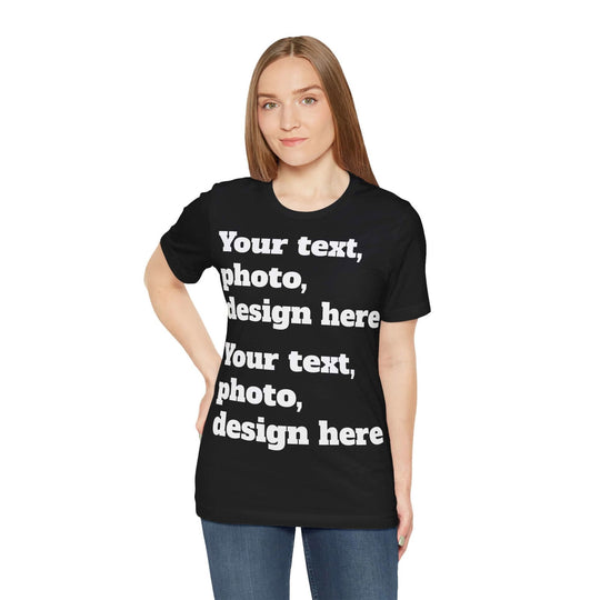 Imagin Vibes: Design Your Bella Canvas Tee (Photos/Text, Front or Back Print) T-Shirt Printify