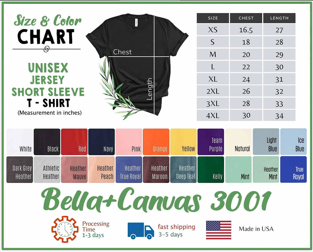 Imagin Vibes: Design Your Bella Canvas Tee (Photos/Text, Front or Back Print) T-Shirt Printify