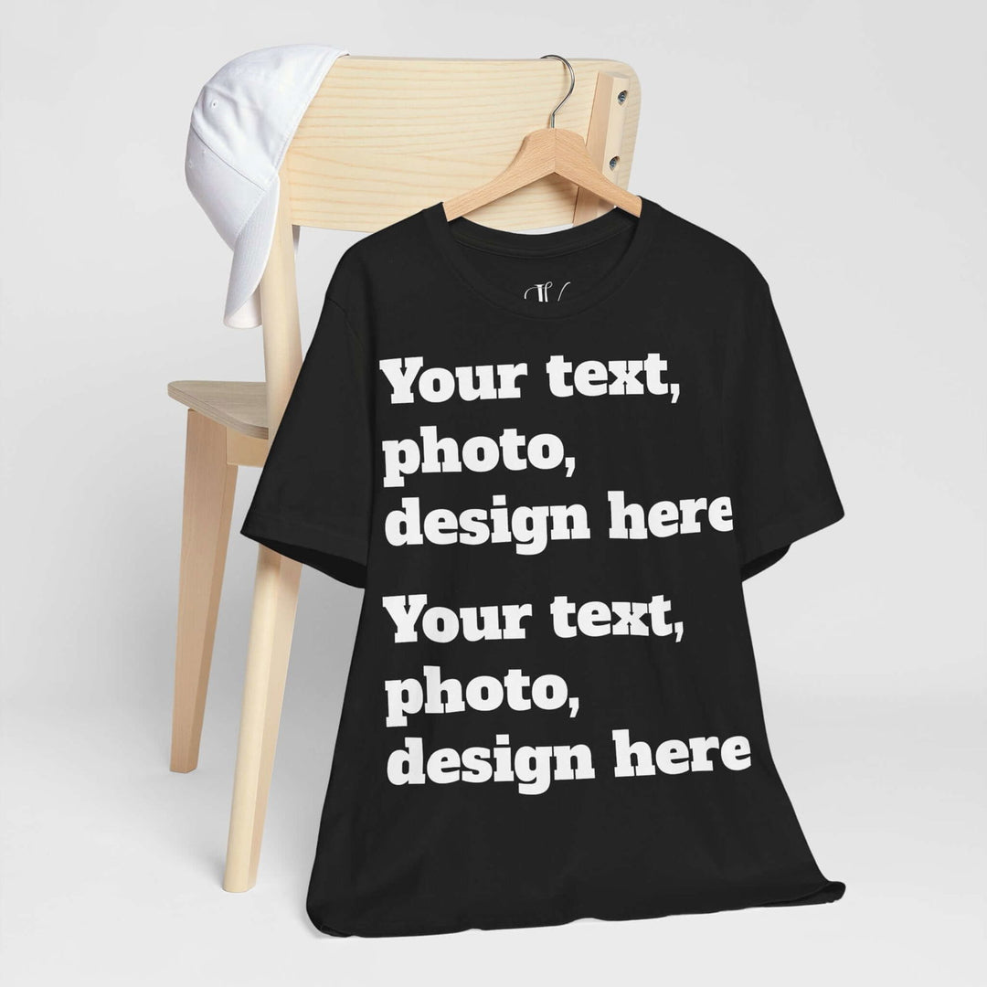 Imagin Vibes: Design Your Bella Canvas Tee (Photos/Text, Front or Back Print) T-Shirt Printify