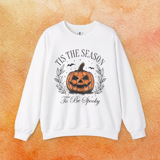 Tis the Season to Be Spooky: Pumpkin Halloween Sweatshirt - Imagin Vibes - 