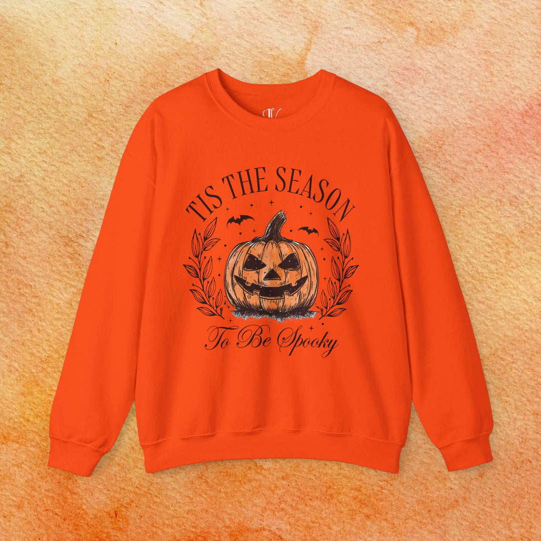 Tis the Season to Be Spooky: Pumpkin Halloween Sweatshirt - Imagin Vibes - 