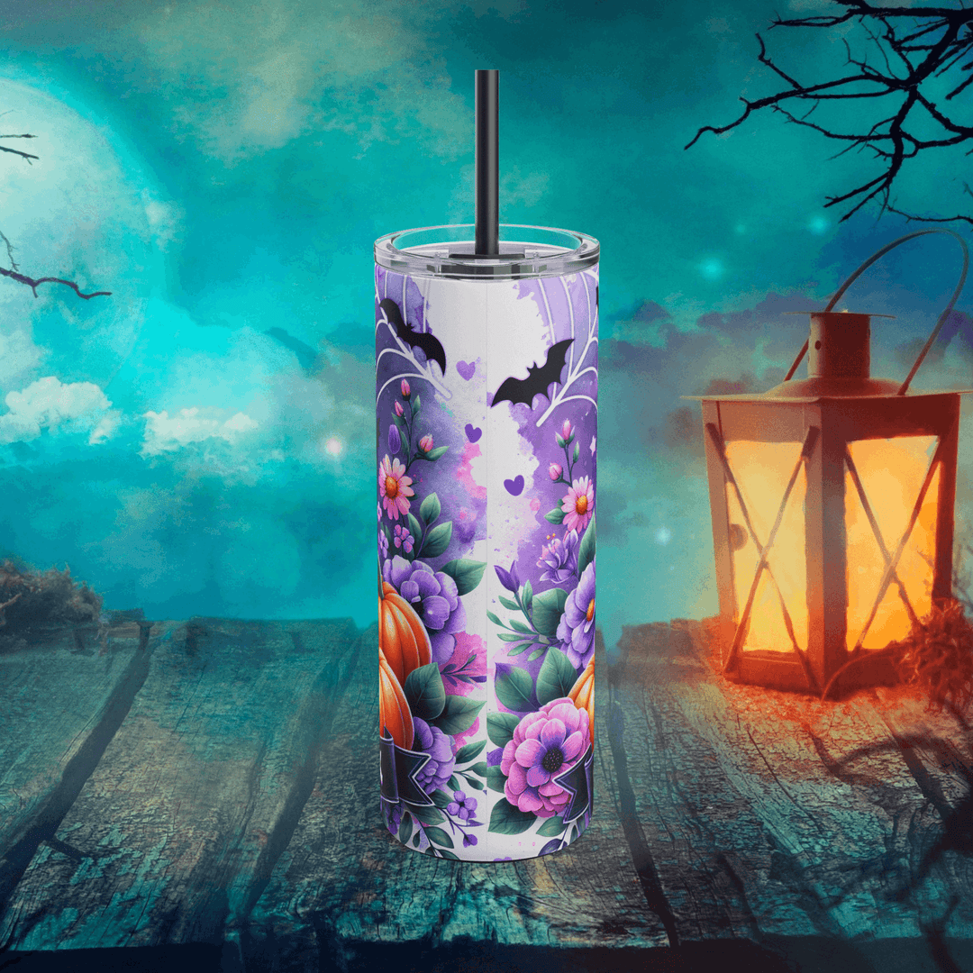 Too Cute to Spook: Adorable Ghost Halloween Tumbler Mug Printify