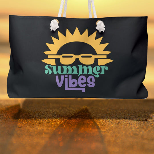 Tote Bag Beach Essentials Summer Vibes Sun Bags Printify 24" × 13"