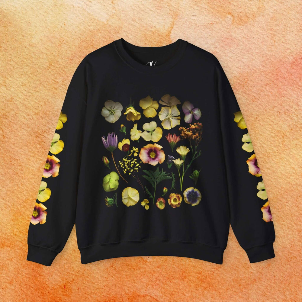 Vintage Pressed Flower Sweatshirt - Imagin Vibes - 