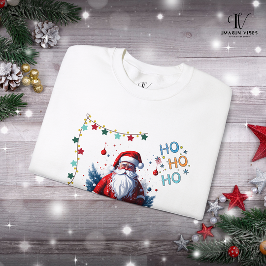 Vintage Vibes: Retro Santa "Ho Ho Ho" Sweatshirt - Imagin Vibes - 