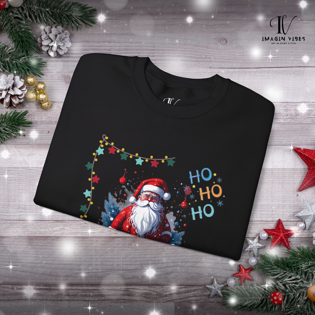 Vintage Vibes: Retro Santa "Ho Ho Ho" Sweatshirt - Imagin Vibes - 