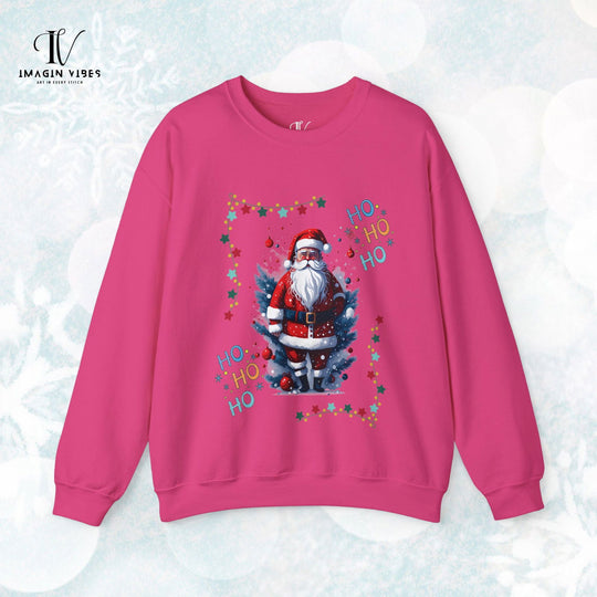 Vintage Vibes: Retro Santa "Ho Ho Ho" Sweatshirt - Imagin Vibes - 