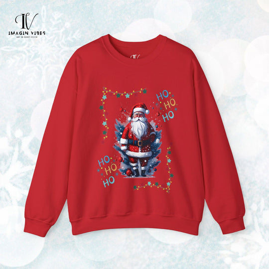 Vintage Vibes: Retro Santa "Ho Ho Ho" Sweatshirt - Imagin Vibes - 