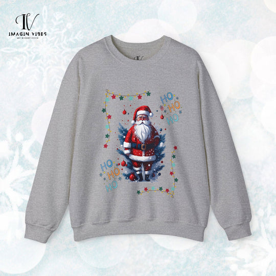 Vintage Vibes: Retro Santa "Ho Ho Ho" Sweatshirt - Imagin Vibes - 