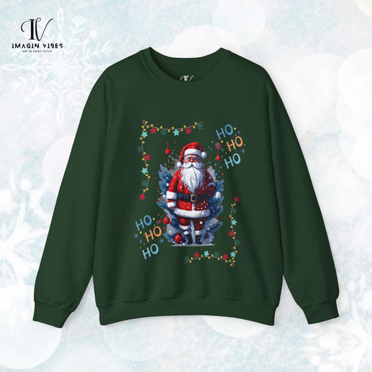 Vintage Vibes: Retro Santa "Ho Ho Ho" Sweatshirt - Imagin Vibes - 