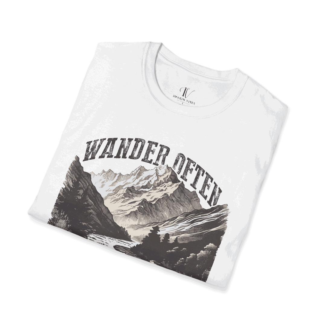 Wander Often, Wonder Always: Hiking Adventure Tee - Imagin Vibes - 