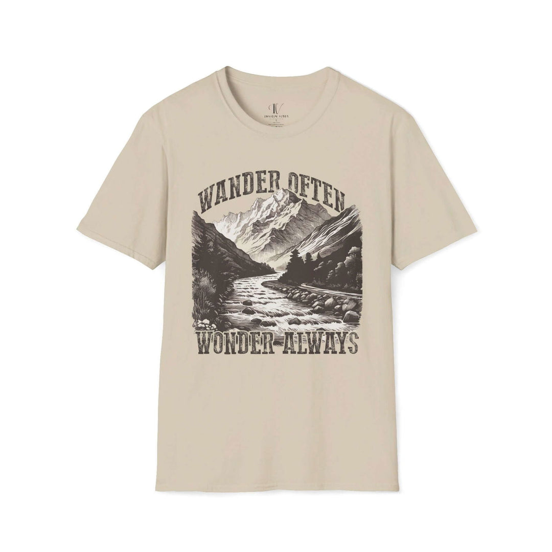 Wander Often, Wonder Always: Hiking Adventure Tee - Imagin Vibes - 