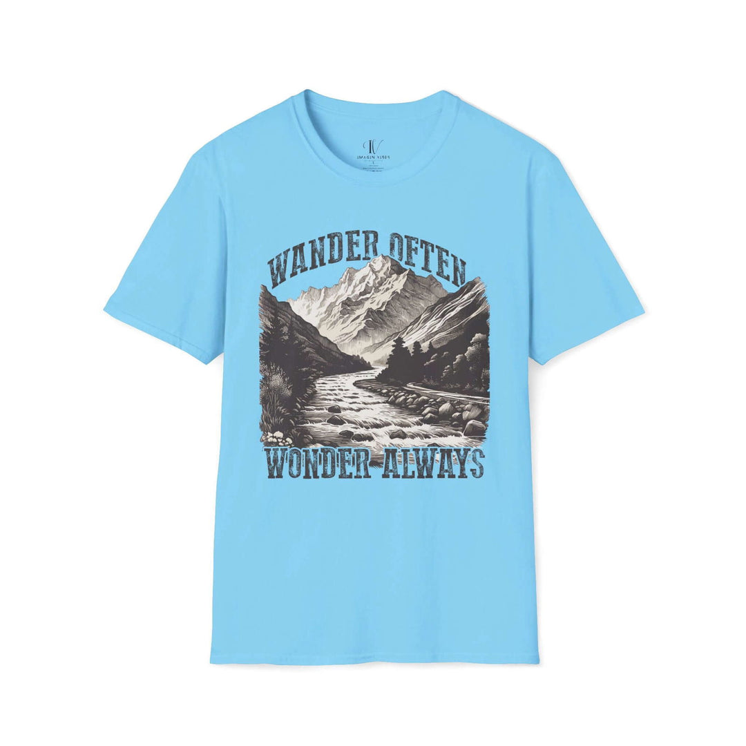 Wander Often, Wonder Always: Hiking Adventure Tee - Imagin Vibes - 