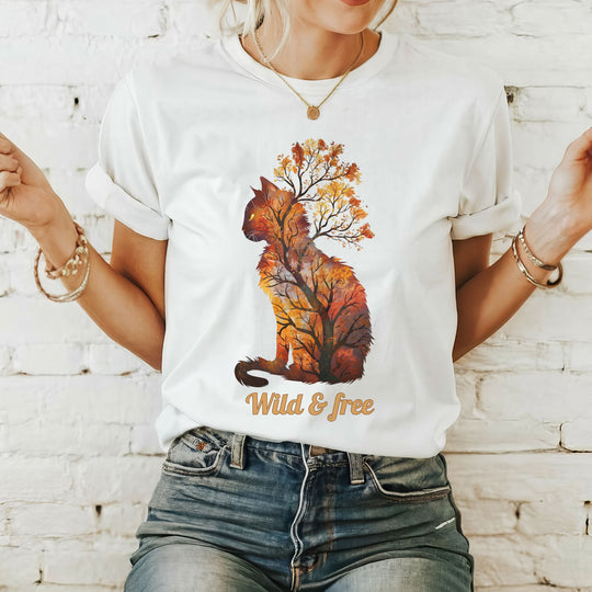 Wild & Free: Feline Fall T-Shirt