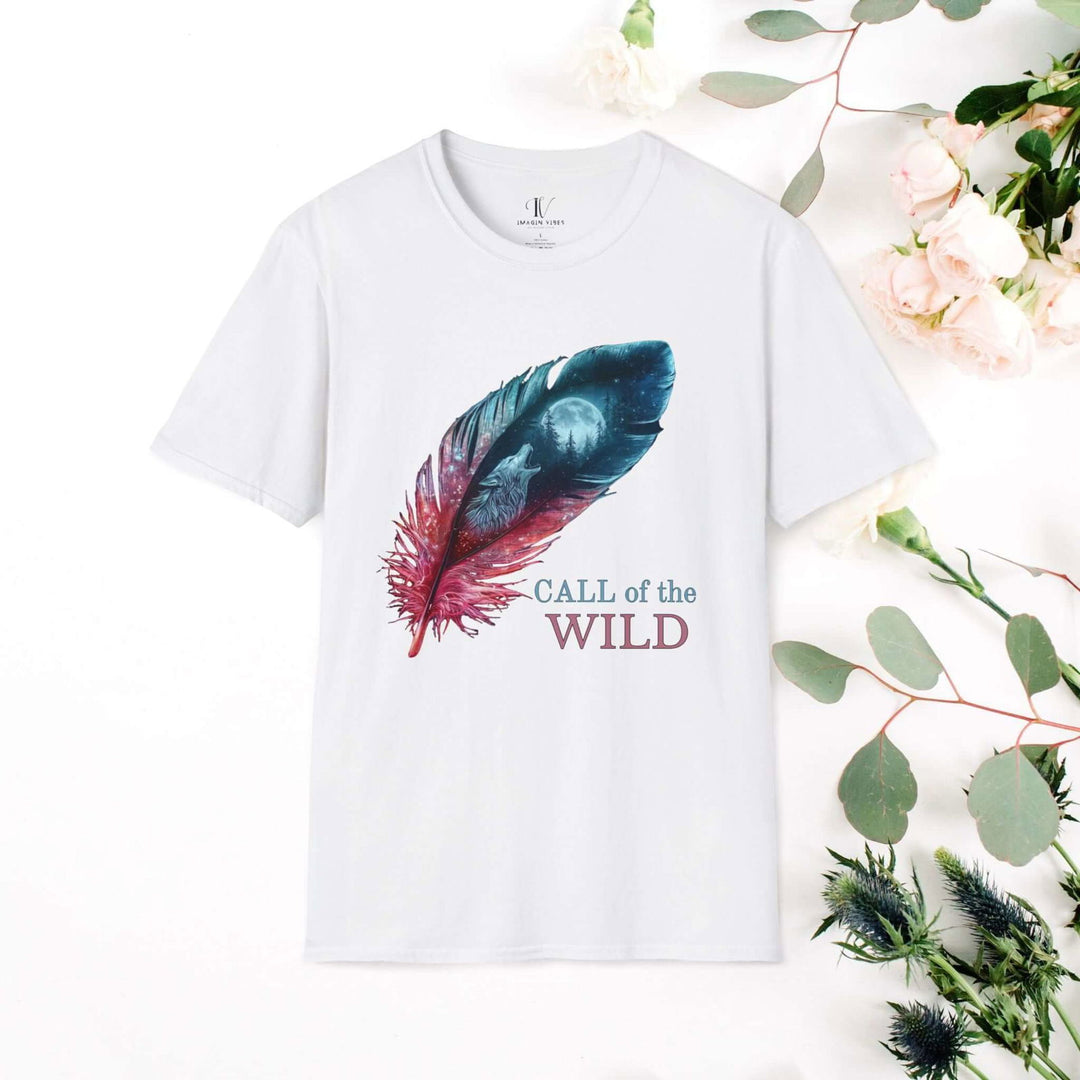 Wolf Howls at the Moon: Wilderness Spirit Tee - Imagin Vibes - 