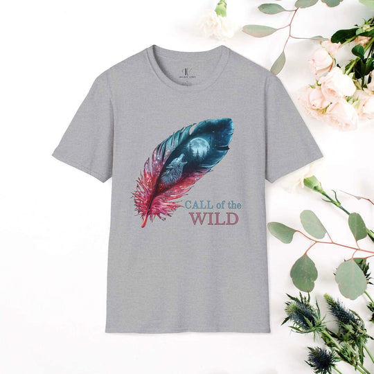 Wolf Howls at the Moon: Wilderness Spirit Tee - Imagin Vibes - 