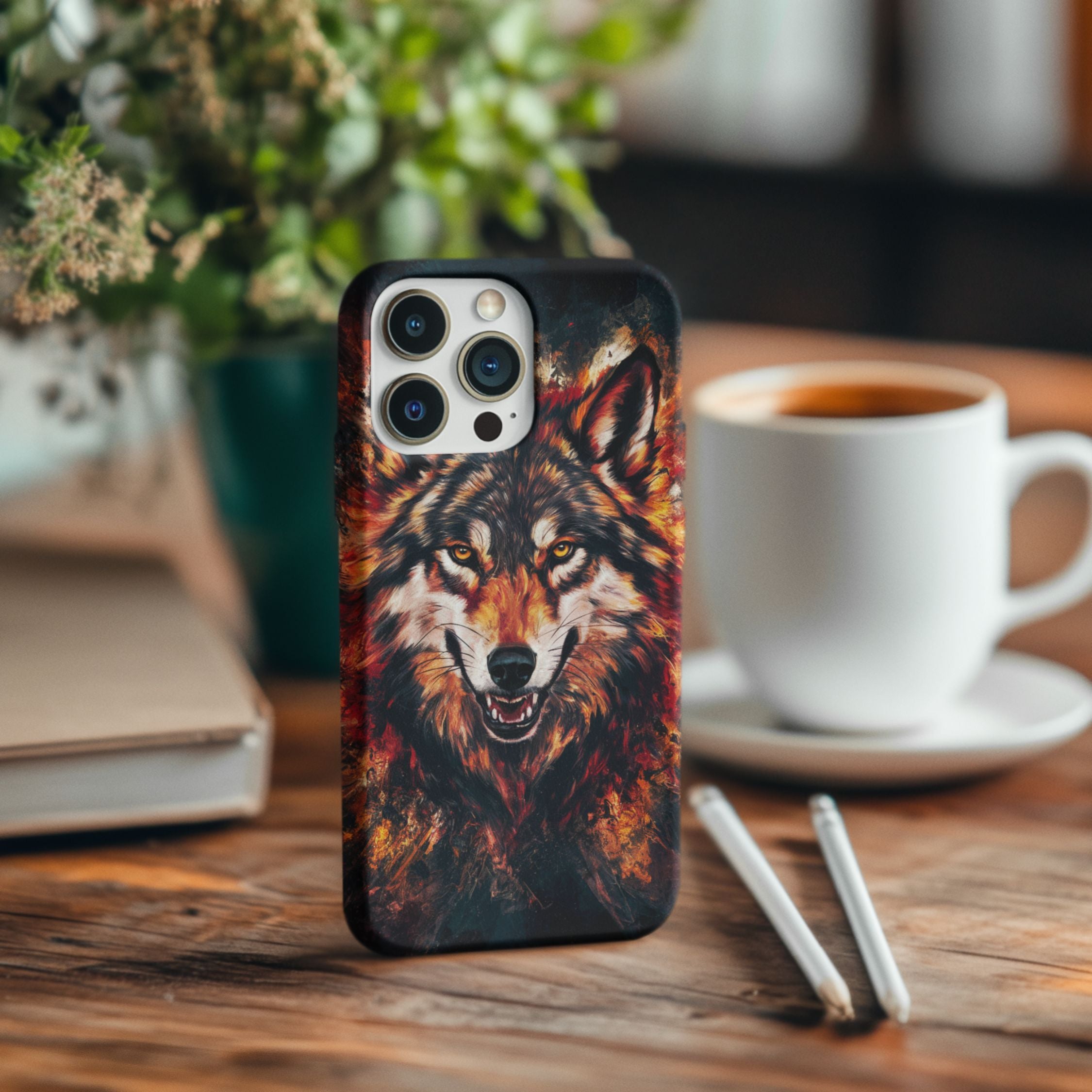 Wolf Tough Cases - Powerful and Vibrant Wolf Phone Case Printify