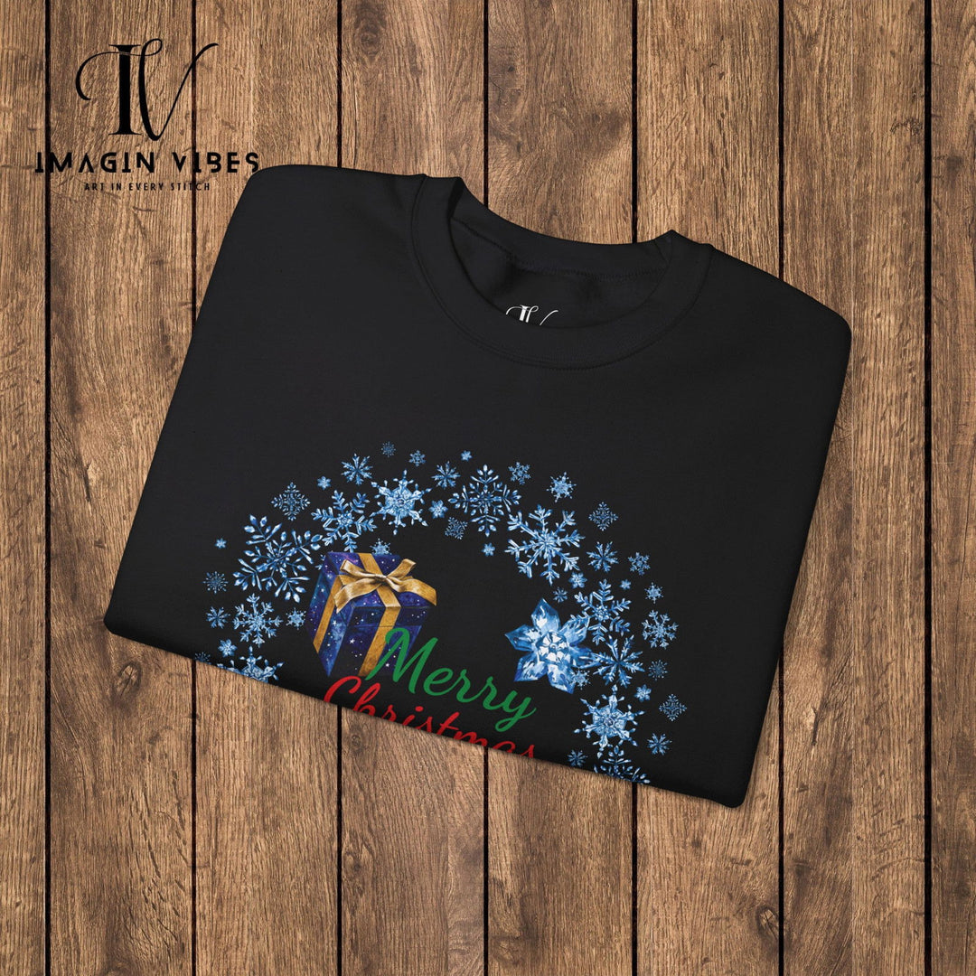 Wreath Merry Christmas Sweatshirt - Imagin Vibes - 