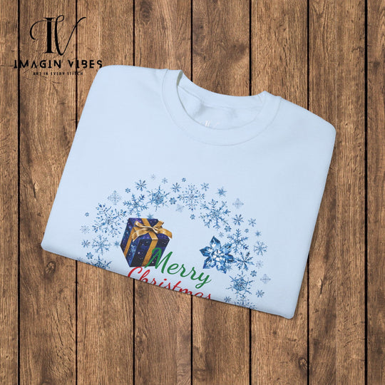 Wreath Merry Christmas Sweatshirt - Imagin Vibes - 