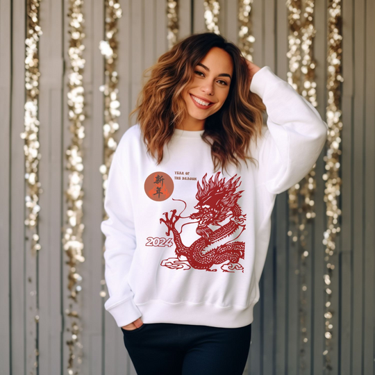 Year of the Dragon: 2024 Lunar New Year Sweatshirt - Imagin Vibes - 