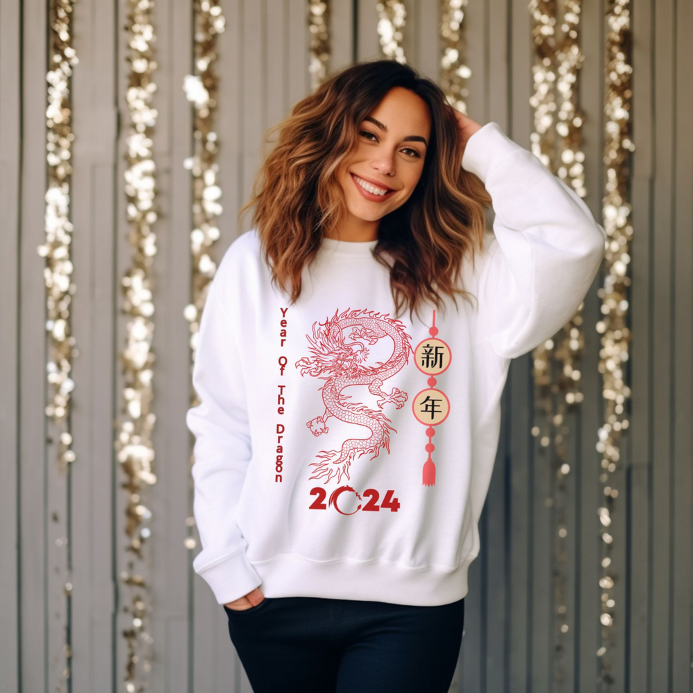 Year of the Dragon: 2024 Lunar New Year Sweatshirt - Imagin Vibes - 