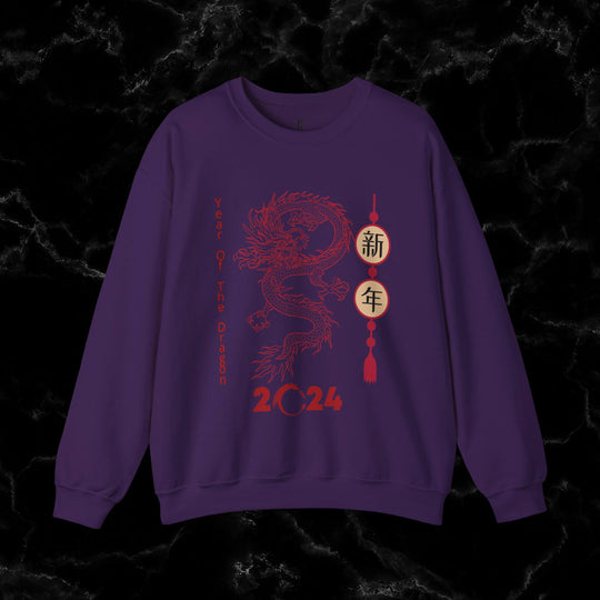 Year of the Dragon: 2024 Lunar New Year Sweatshirt - Imagin Vibes - 