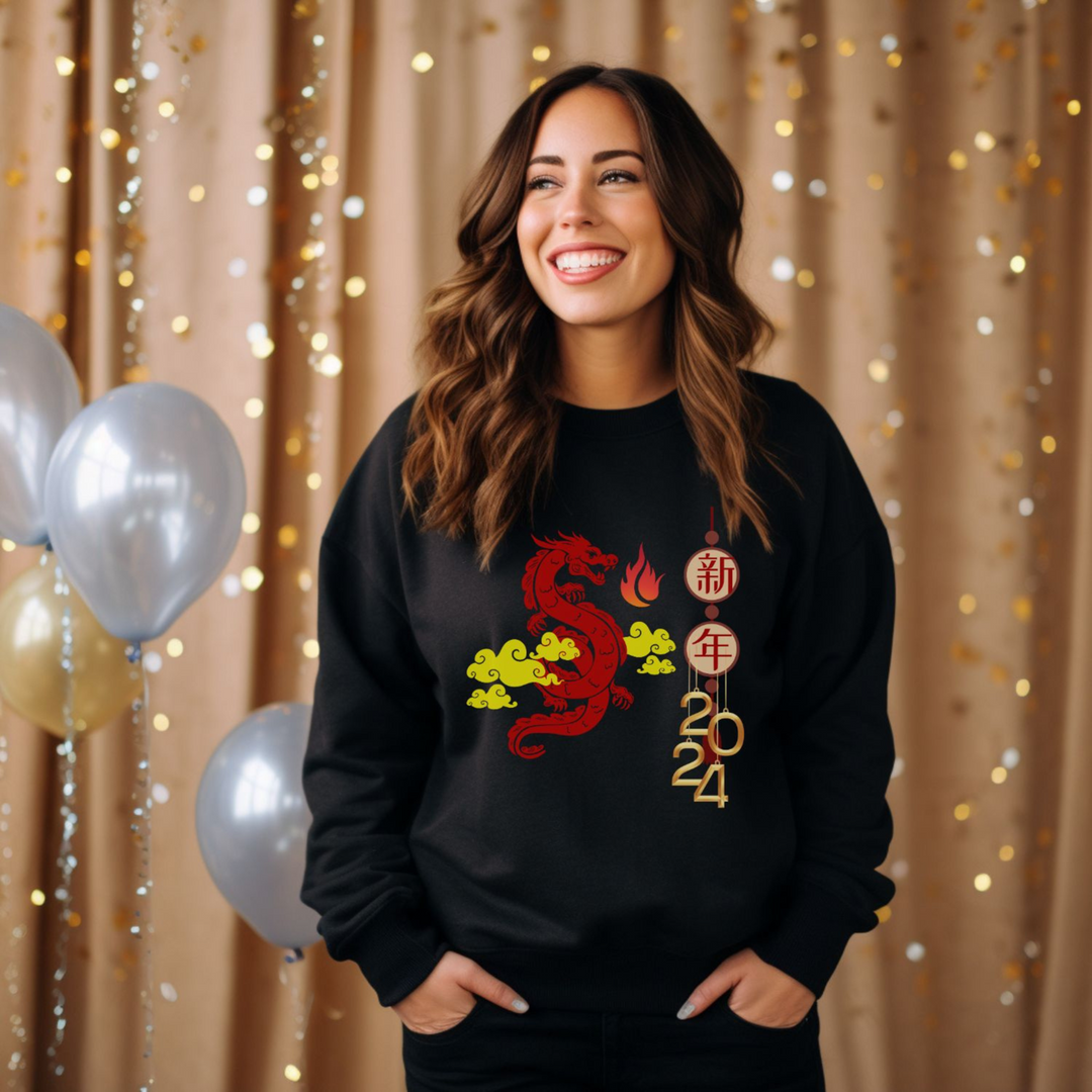 Year of the Dragon: 2024 Lunar New Year Sweatshirt - Imagin Vibes - 