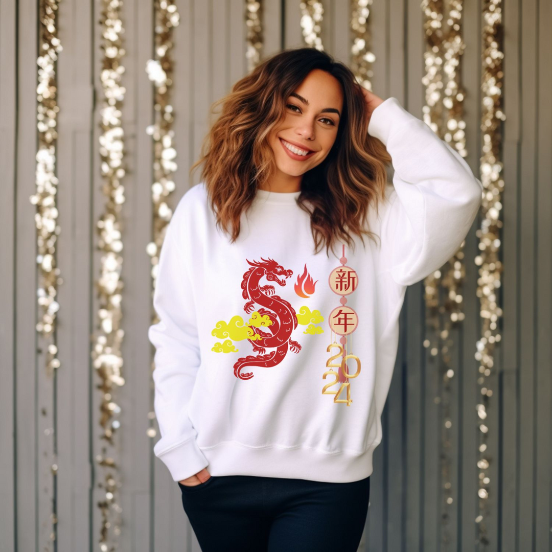 Year of the Dragon: 2024 Lunar New Year Sweatshirt - Imagin Vibes - 