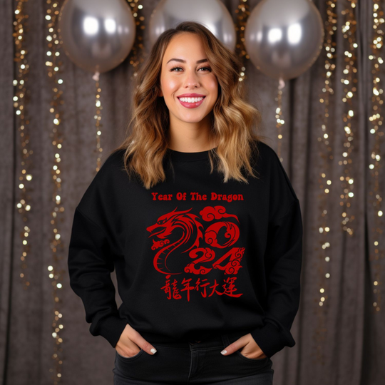 Year of the Dragon Sweatshirt - 2024 Chinese Zodiac - Imagin Vibes - 