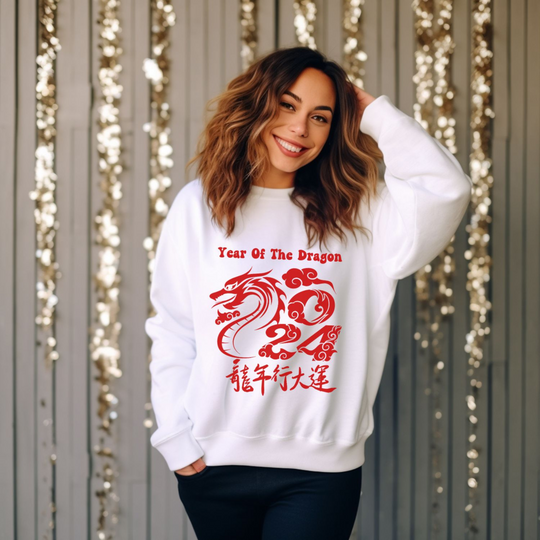 Year of the Dragon Sweatshirt - 2024 Chinese Zodiac - Imagin Vibes - 