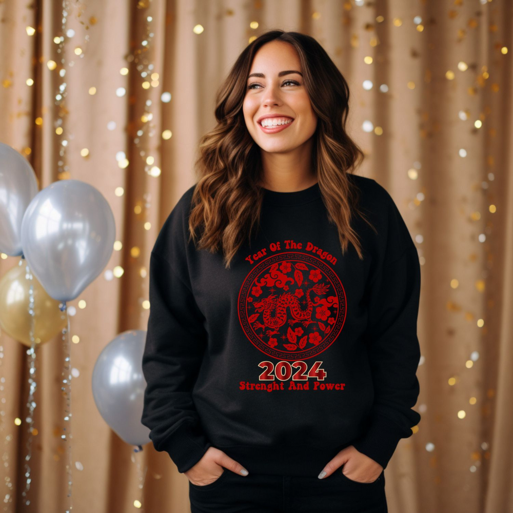 Year of the Dragon Sweatshirt -  Lunar New Year Celebration - Imagin Vibes - 