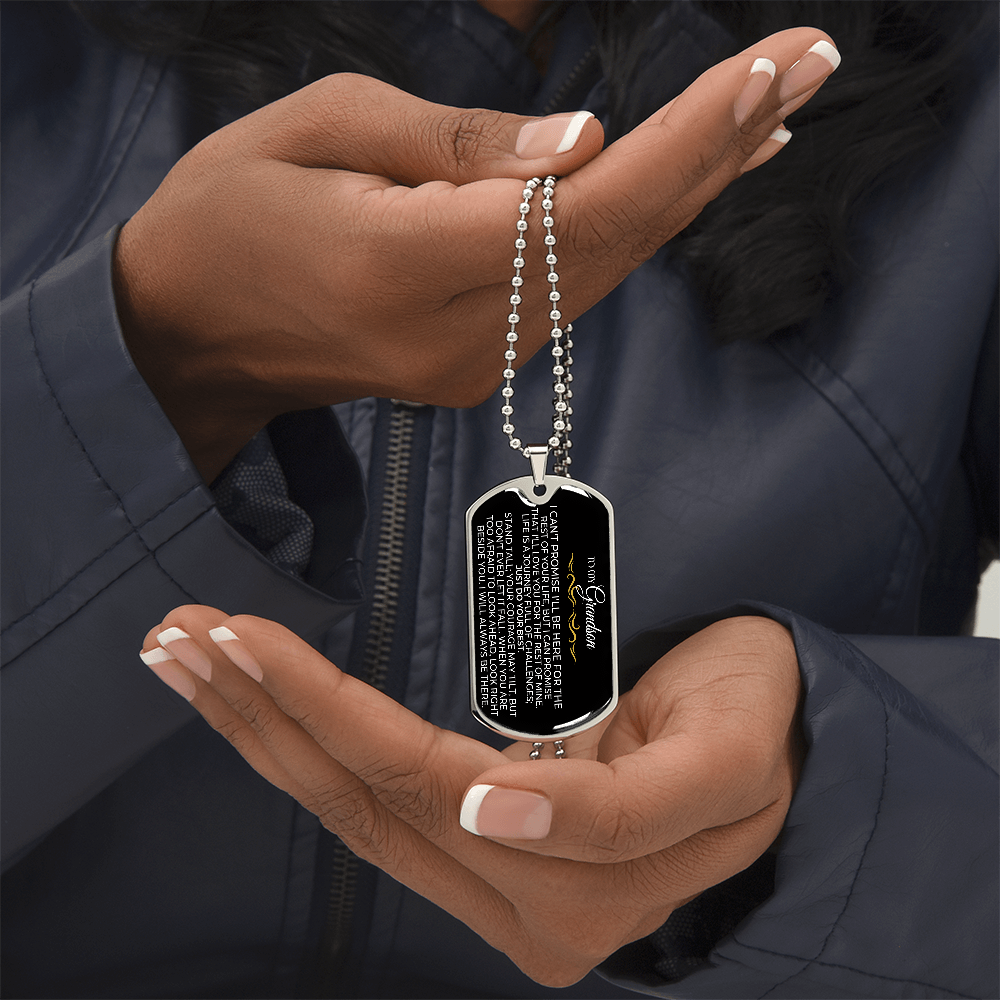 To My Grandson - Love Tag - SS426GS-DTV1 Jewelry ShineOn Fulfillment