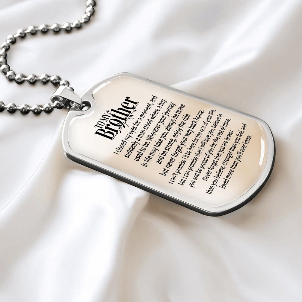 To My Brother | Personalized Gift | Keychain - SSBKC4 Jewelry ShineOn Fulfillment