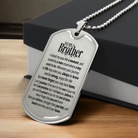 To My Brother | Rest Of Mine | Personalized Gift Keychain - SSB1V1 Jewelry ShineOn Fulfillment