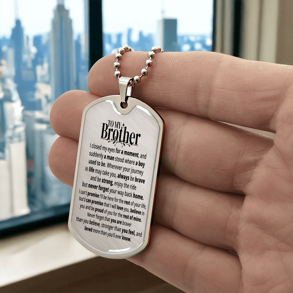 To My Brother | Rest Of Mine | Personalized Gift Keychain - SSB1V1 Jewelry ShineOn Fulfillment
