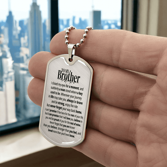 To My Brother | Rest Of Mine | Personalized Gift Keychain - SSB1V1 Jewelry ShineOn Fulfillment
