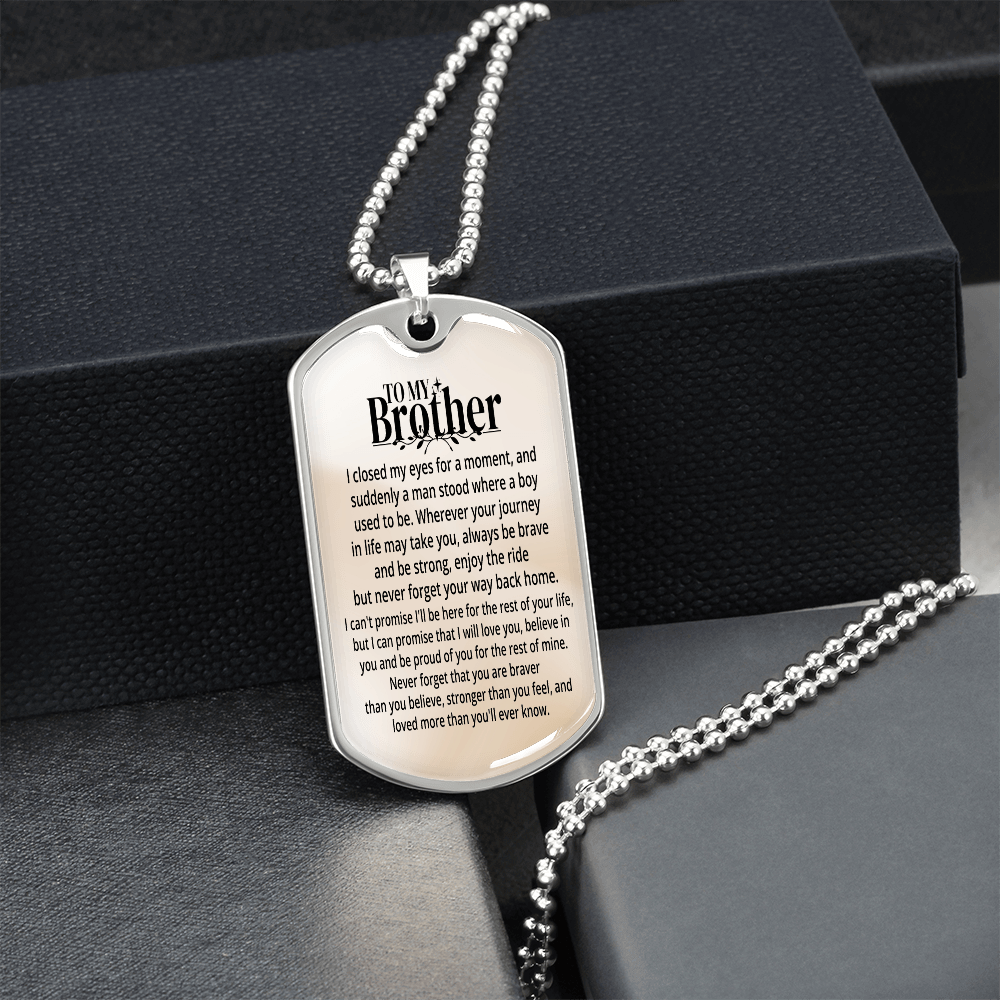 To My Brother | Personalized Gift | Keychain - SSBKC4 Jewelry ShineOn Fulfillment