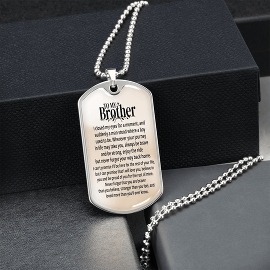 To My Brother | Personalized Gift | Keychain - SSBKC4 Jewelry ShineOn Fulfillment