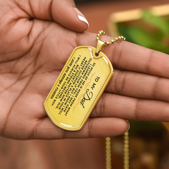 To My Dad | Always Be Your Little Boy | Beautiful Love Tag - SS296 Jewelry ShineOn Fulfillment