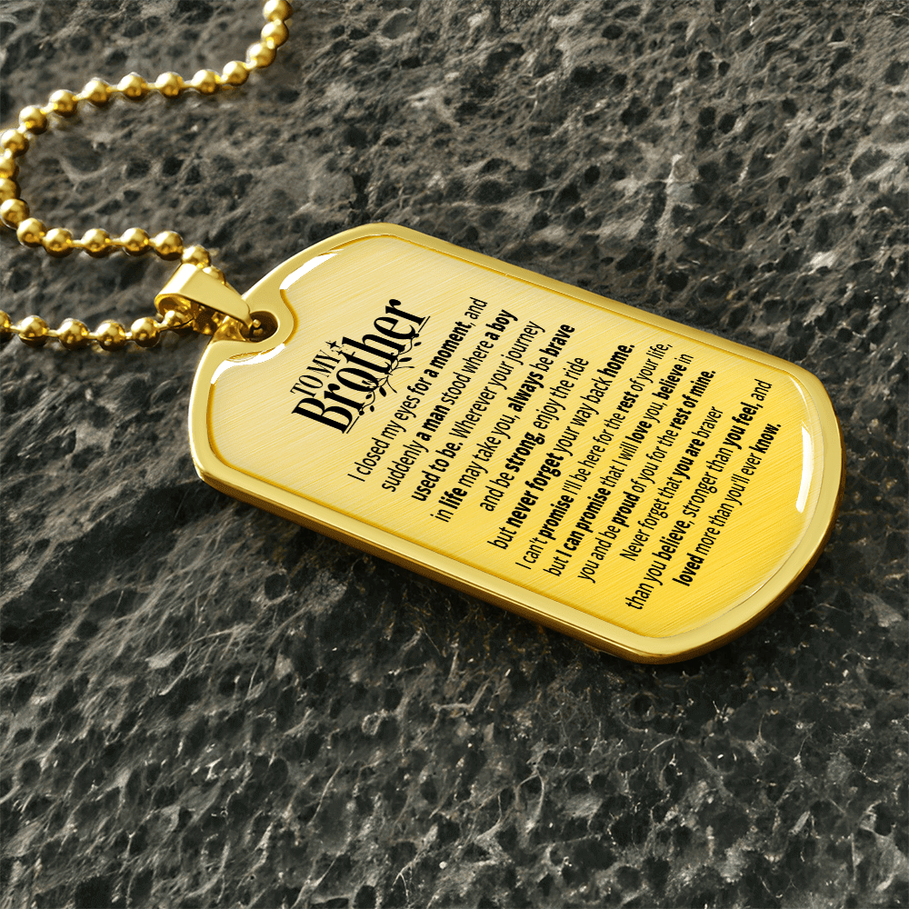 To My Brother | Rest Of Mine | Personalized Gift Keychain - SSB1V1 Jewelry ShineOn Fulfillment