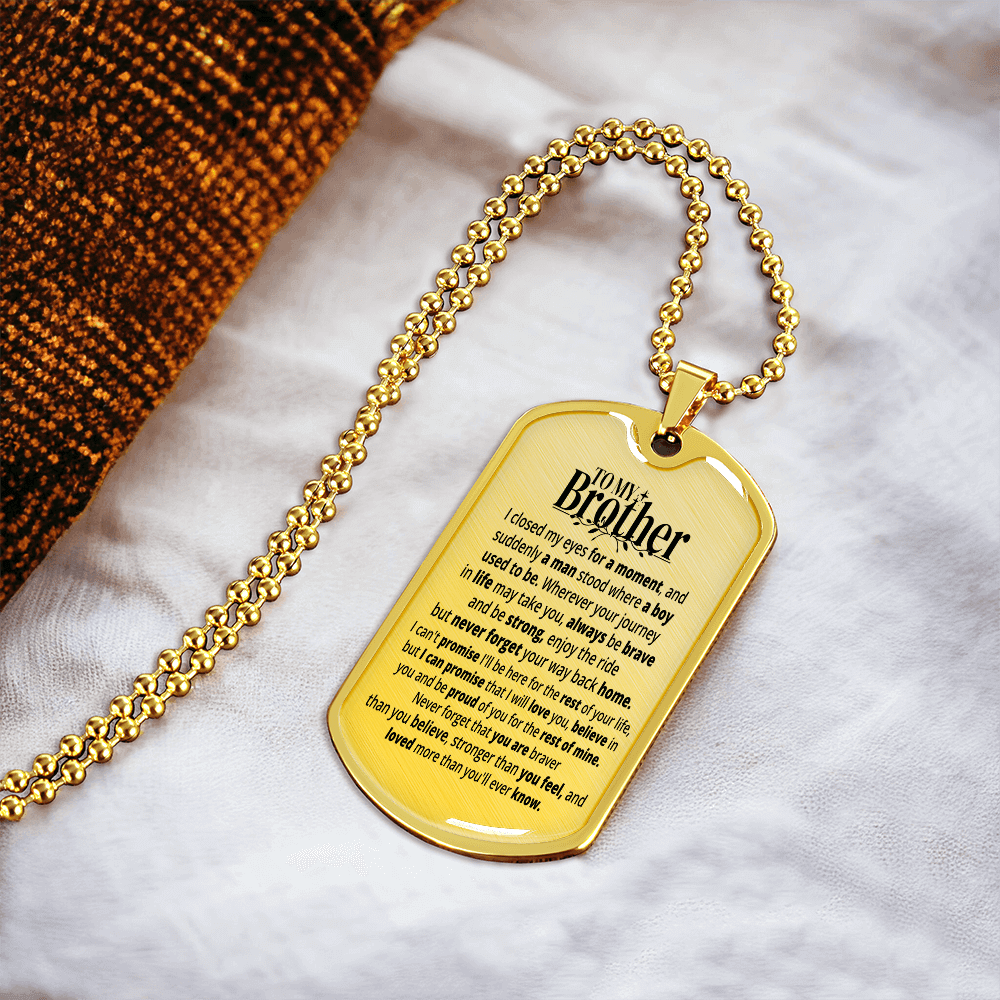 To My Brother | Rest Of Mine | Personalized Gift Keychain - SSB1V1 Jewelry ShineOn Fulfillment