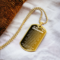 To My Grandson - Beautiful Love Tag - Gift Set - SS99v2