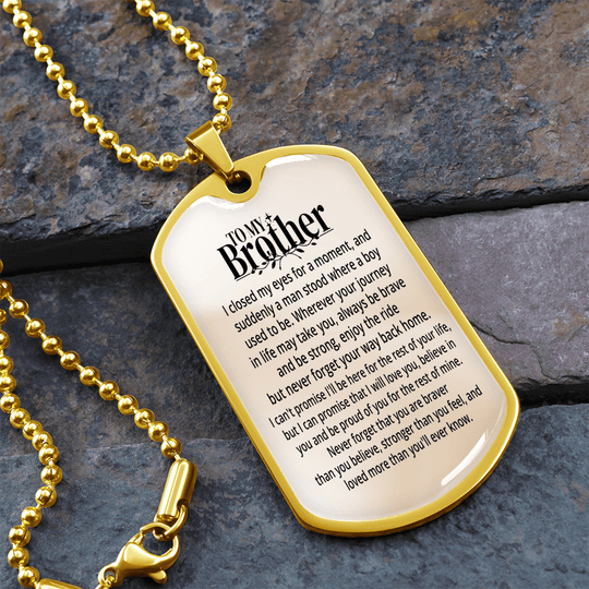 To My Brother | Personalized Gift | Keychain - SSBKC4 Jewelry ShineOn Fulfillment